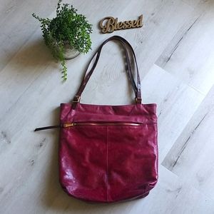 HOBO The Original shoulder Bag maroon leather